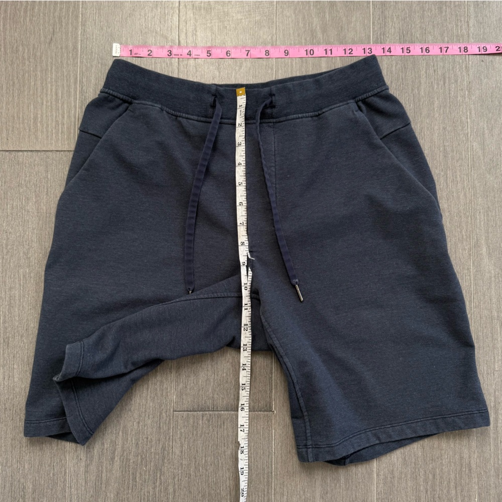 Lululemon City Sweat Short *9.5" - Heathered True Navy Size M Gym Lounge Casual - Picture 13 of 14